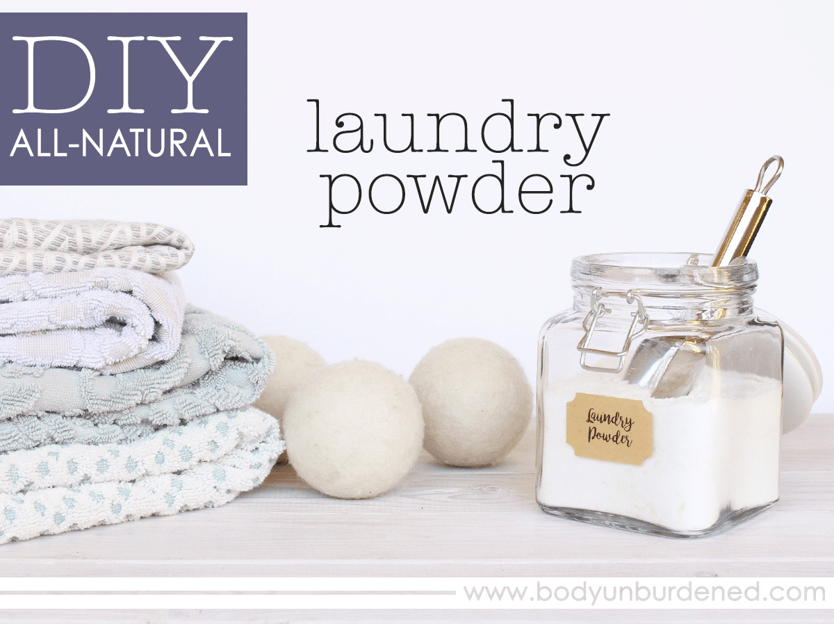 DIY All-Natural Laundry Powder