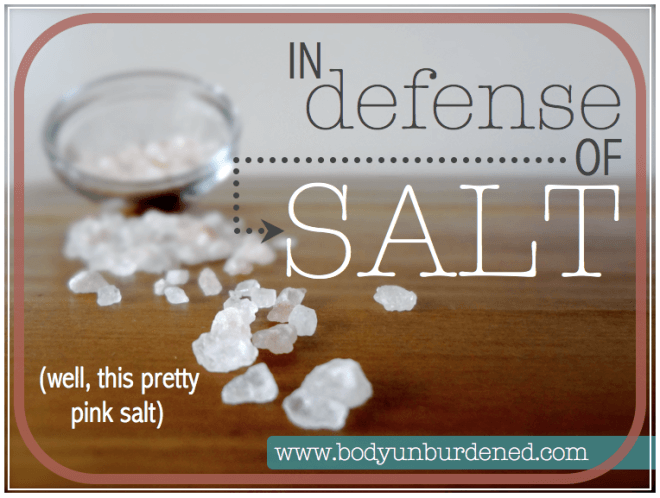 In defense of salt