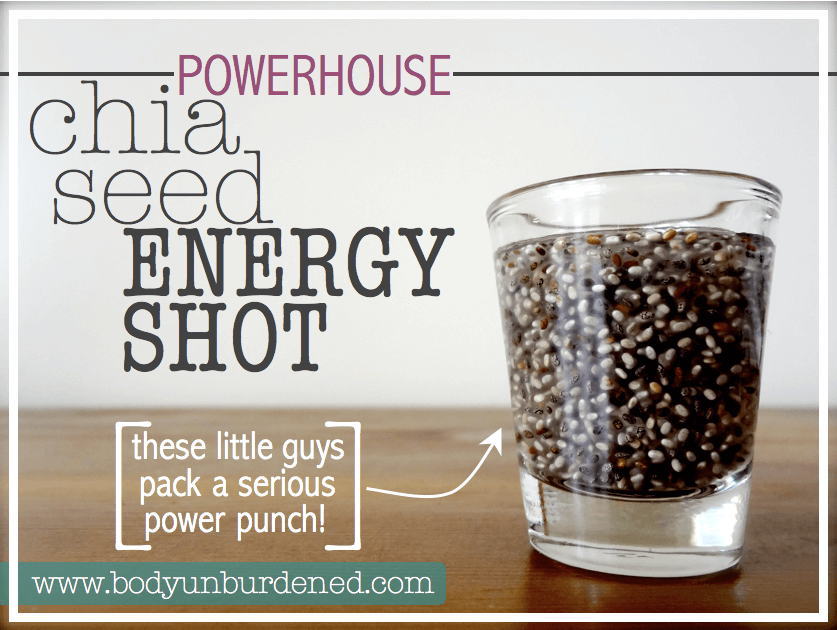 Chia seed energy shot