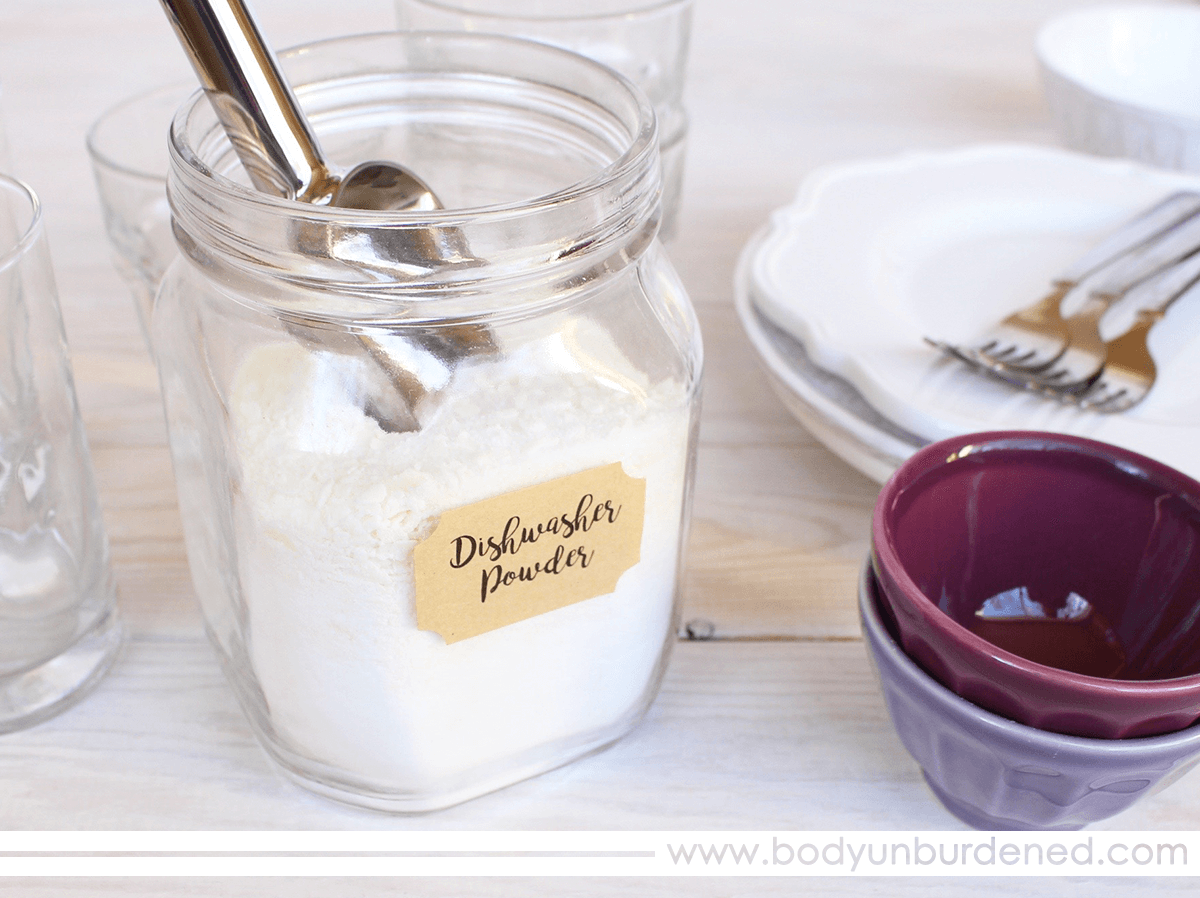 Diy All Natural Powder Dishwasher Detergent Body Unburdened