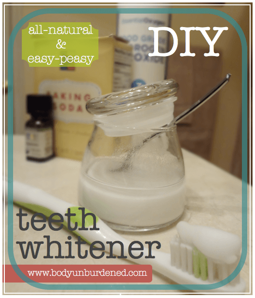 DIY all-natural teeth whitener